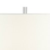 Possini Euro Design Modern Table Lamp 26" High Blue Brushstrokes Ceramic White Fabric Drum Shade for Living Room Bedroom House - 3 of 4