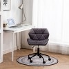 Ergonomic Armless Office Chair with Tufted Back and Adjustable Height for Home Office -3irtyhousy - 2 of 4