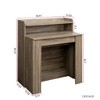 NicBex Multifunctional Extendable Console Table, Convertible to 118.5" Dining Table, Modern Rectangular Dining Table for 8, Convertible Table - 2 of 4