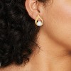 Elegant Pearl Drop Earrings - A New Day™ Pearl/Gold - image 3 of 3