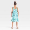Girls' Sleeveless Woven Midi Dress - Cat & Jack™ Turquoise Green - 2 of 3