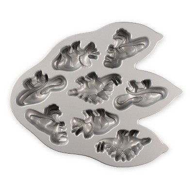Nordic Ware Dinosaur Footprint Non-Stick Aluminum Cakelet Pan