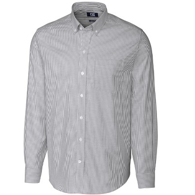 San Francisco Giants Cutter & Buck Big & Tall Stretch Oxford Long Sleeve  Button-Down Shirt - Charcoal