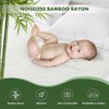 Aoibox Twin XL Waterproof Mattress Protector Bamboo Rayon Odor Resistant Hypoallergenic Deep Pocket Cool Noiseless Cover - 2 of 4