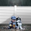 Lirago Horizontal Stripe Vinyl Privacy Fence Panel 48 x 48 in. - 3 of 4