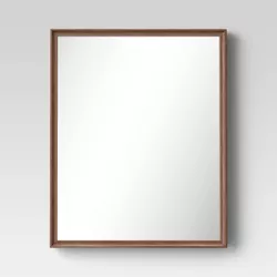 28" x 34" Classic Wood Rectangle Mirror - Threshold™
