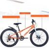 Infurnic Bicycles, 24 Inch Bicycle with Adjustable Seat, Fat Tire Mountain Bike for Boys and Girls, Orange, 64.17"*24.8"*35.04" - 4 of 4