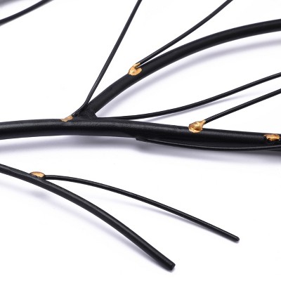 LuxenHome Black and Gold Metal Branch Wall Sculpture