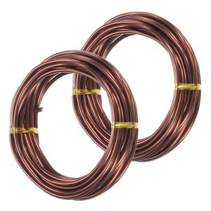 Unique Bargains Aluminum Flexible Anti-rust Bonsai Training Wire 2 Rolls - 1 of 3