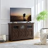 Arina 3-Door Storage Bar Cabinet, Buffet Sideboard Cabinet for Bedroom and Living Room, TV Stand Up to 60'', Indoor Furniture - The Pop Home - 2 of 4