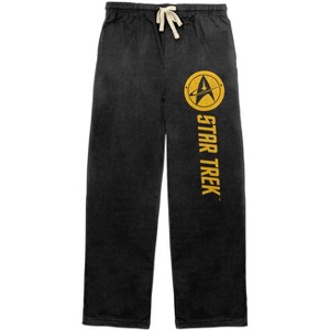 Trekkie Men's Black Sleep Pajama Pants - 1 of 4