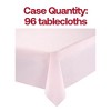 Smarty Had A Party 54" x 108" Pink Rectangular Plastic Tablecloths - 96 pcs - 3 of 4