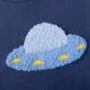 MyKids-Usa Autumn Arrival Kids Boys Rocket and Planet Cartoon Pattern Crew Neck Long Sleeves Top Sweatshirt - 4 of 4