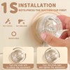 ATTOP Shower Caddy Suction Cup, No-Drilling One Second Installation Shower Caddy, Waterproof Suction Cup Shower Organizer for Kitchen Bathroom Storage - 3 of 4
