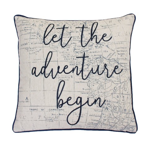 20"x20" Oversize Lariss Adventure Square Throw Pillow - Decor Therapy - image 1 of 3