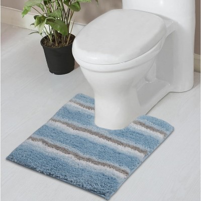 Home Weavers Glamour Collection 100% Polyester Microfiber Bathroom Rug, Non Slip Bath Mat Water Absorbent Soft Microfiber Shaggy Mat Machine Washable