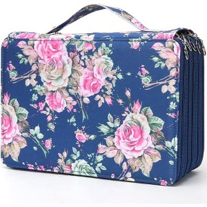 Paaaawaters Colored Pencil Case - 200 Slots Pencil Holder with Zipper Closure Twill Fabric Large Capacity Pencil Case - 1 of 4
