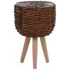 vidaXL Planter 3 pcs Wicker with PE Lining - 3 of 4