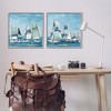 Stupell Industries Soothing Sailboats Drifting Marina Black Framed Giclee Art - 2 of 4