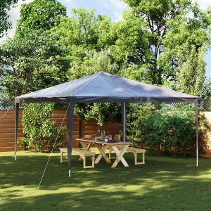 vidaXL Professional Party Tent 13.1'x13.1' Anthracite 0.3 oz/ftÂ² - 1 of 4