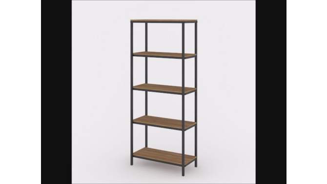 57" North Avenue 4 Shelf Vertical Bookcase - Sauder, 2 of 11, play video