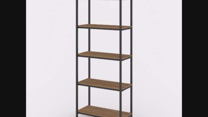 57" North Avenue 4 Shelf Vertical Bookcase - Sauder, 2 of 8, play video