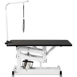BENCMATE Pet Grooming Tool Hydraulic Dog Pet Care Stand Large Size Z-Type Lifting Pet Care Stand With Fixed Rope, Black, 42.50"*23.50"*21.00" - 1 of 4