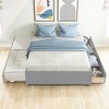 Solid Wood Full Size Bed Frame With Twin Size Trundle And 2 Storage Drawers, Space Saving Design, No Box Spring Needed - 3 of 4