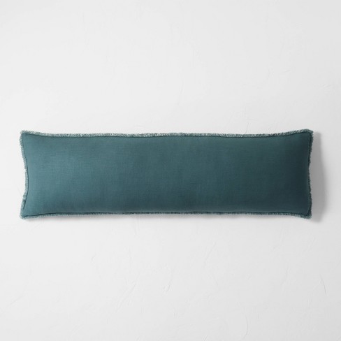 Dark teal hot sale lumbar pillow