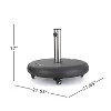 Kumasinova Heavy-Duty Patio Umbrella Base with Wheels,Sturdy Umbrella Stand Outdoor Base for Patio,Outdoor Umbrella Base Perfect for 11ft Umbrellas - 2 of 4