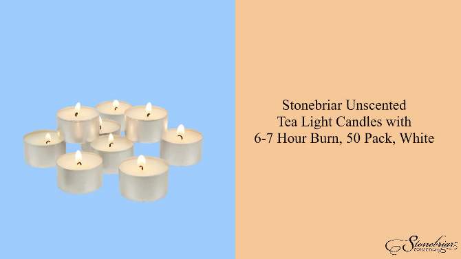 Tealight Candles White - Stonebriar Collection, 2 of 10, play video