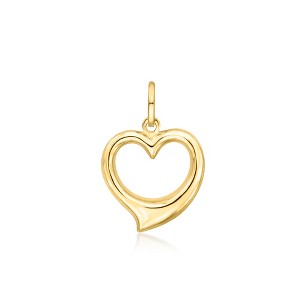 Ross-Simons Italian 14kt Yellow Gold Heart Pendant Size 0.88 - 1 of 3