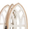 Farmhouse Wood Room Divider Screen White - Olivia & May: Elegant 3-Panel Partition, No Assembly Required - 3 of 4
