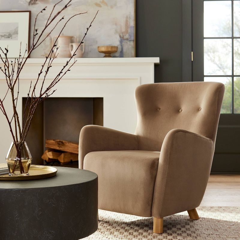 Kessler Wingback Accent Chair Velvet - Threshold&#8482; designed with Studio McGee, 3 of 10