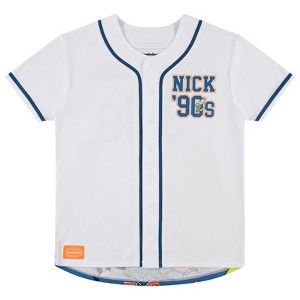 Mens Nickelodeon 90's Baseball Jersey - Rugrats Jersey - Reptar, Tommy, Chuckie & Phil Mesh Baseball Jersey - 1 of 4