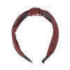Unique Bargains Grace Dog Pattern Wide Cross Knot Headbands Red 1 Pc - 4 of 4