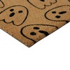 Northlight Natural Coir Boo with Ghosts Halloween Doormat 18" x 30" - 4 of 4