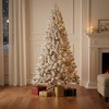 HomeRoots 6' White Pre Lit Full Flocked Fir Christmas Tree - 2 of 4