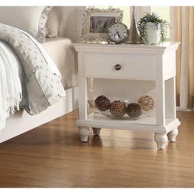 NicBex Modern Nightstand Wooden 1 Drawer and Shelf Bedside Table End Table for Living Room, Bedroom