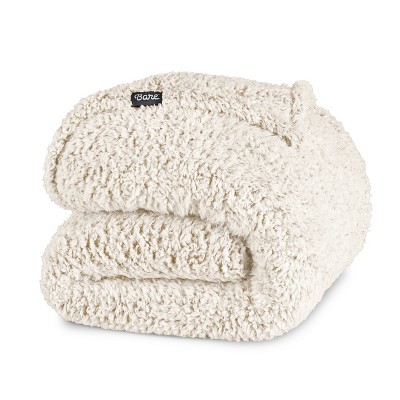 Cozy Faux Shearling Bed Blanket by Bare Home