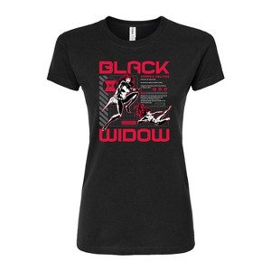 Women's - Marvel - Black Widow Dark Digital Fitted Graphic T-Shirt - 1 of 3