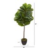 Nearly Natural 46-in Fiddle Leaf Artificial Tree (Real Touch) - 2 of 2