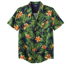 KingSize KS Island Printed Rayon Short-Sleeve Shirt - 1 of 4