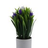 Unique Bargains Artificial Plants Tulip Decorative Pot Plastic 3.15"x3.15"x9.84" 1 Pc - 4 of 4