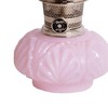 Aladdin Crown Tuscan Genie II Oil Lamp for Shelf or Table, Indoor Emergency Lighting, Limited Edition in Pink Glass with Nickel Burner - 3 of 3