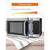 Commercial Chef 1.6 Cu. Ft. Countertop Microwave Oven, Touch Controls with Digital Display, 1100W, 13.6 Turntable, Push Button Door - 3 of 4