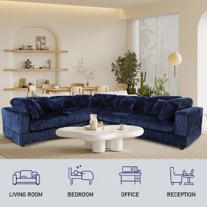 5 Piece Modular Sectional sofa With 5/Pillow - 1 of 4