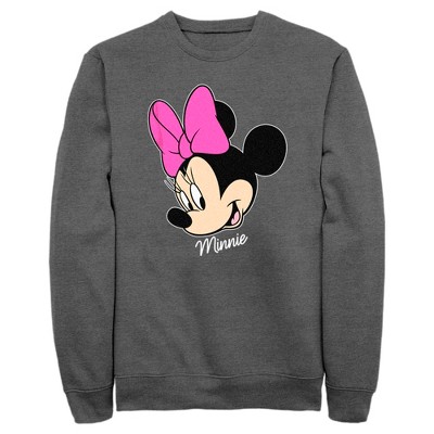 Men s Mickey Friends Minnie Mouse Portrait Sweatshirt Target