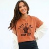 Simply Sage Market Women's This Is My Crop Top Short Sleeve Garment Dyed Tee - 2 of 4