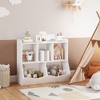Whizmax Kids Bookshelf and Bookcase Toy Storage Multi Shelf with Cubby Organizer Cabinet for Boys Girls,Playroom - 3 of 4